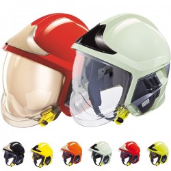 NVX CASQUE F1XF, COULEUR CLASSIC / COULEURS JAUNE FUO ET MÉTAL NC EN443:2008