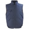 GILET ANTI FROID EN POLYAMIDE NOIR/MARINE/BLANC