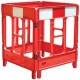 BARRIERE 4-GATED WORKGATE SYSTEM RED PANELS REFLECTIVE