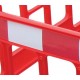 BARRIERE 4-GATED WORKGATE SYSTEM RED PANELS REFLECTIVE