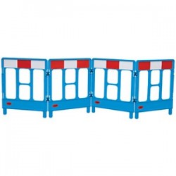 BARRIERE 4-GATED WORKGATE SYSTEM BLUE PANELS REFLECTIVE