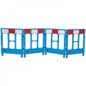 BARRIERE 4-GATED WORKGATE SYSTEM BLUE PANELS REFLECTIVE