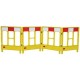 BARRIERE 4-GATED WORKGATE SYSTEM YELLOW PANELS REFLECTIVE