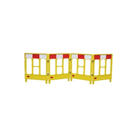 BARRIERE 4-GATED WORKGATE SYSTEM YELLOW PANELS REFLECTIVE