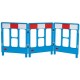 BARRIERE 3-GATED WORKGATE SYSTEM BLUE PANELS REFLECTIVE