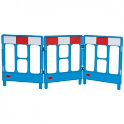 BARRIERE 3-GATED WORKGATE SYSTEM BLUE PANELS REFLECTIVE