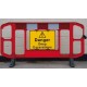 BARRIERE TITAN ROUGE ET NOIR DE CHANTIER 2 M