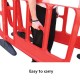 BARRIERE TITAN ROUGE ET NOIR DE CHANTIER 2 M