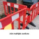 BARRIERE TITAN ROUGE ET NOIR DE CHANTIER 2 M