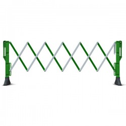 BARRIÈRE EXTENSIBLE 3 MÈTRES - VERT / BLANC