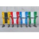 BARRIÈRE EXTENSIBLE 3 MÈTRES - BLEU / BLANC