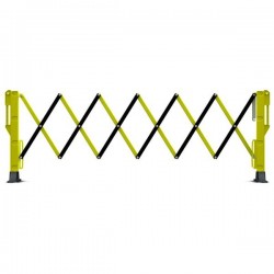 BARRIÈRE EXTENSIBLE 3 MÈTRES - JAUNE / NOIR