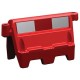 SEPARATEUR DE VOIE R/B 1 METRE ROADBLOC BARRIER RED