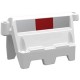 SEPARATEUR DE VOIE R/B 1 METRE ROADBLOC BARRIER RED
