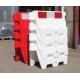 SEPARATEUR DE VOIE R/B 1 METRE ROADBLOC BARRIER RED