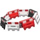 SEPARATEUR DE VOIE R/B 1 METRE ROADBLOC BARRIER RED