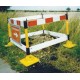 BARRIERE A 4 PIEDS EN PLASTIQUE JSP