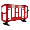Titan® 2M Traffic Barrier Anti-Trip Black Feet - Red