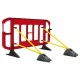 Titan® 2M Traffic Barrier Anti-Trip Black Feet - Red