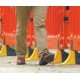 Titan® 2M Traffic Barrier Anti-Trip Black Feet - Red