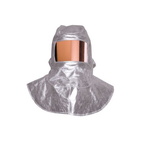 CAGOULE ALUMINISEE VISIERE TRIPLEX DORE 100X220