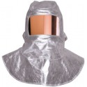 CAGOULE ALUMINISEE VISIERE TRIPLEX DORE 100X220