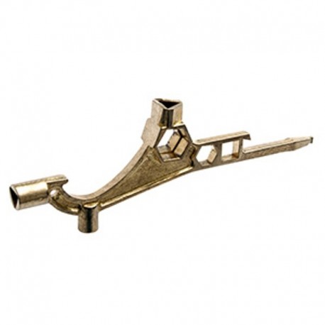 CLÉ POLYCOISE TRICOISE "DESCHAMPS" EN CUPRO-ALUMINIUM