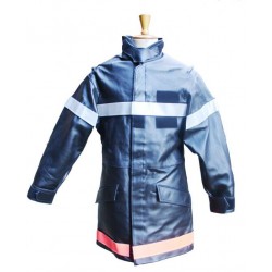 VESTE D'INTERVENTION EN CUIR POUR SAPEURS-POMPIERS COMPOSITION