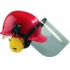 Support visière pour casque de chantier