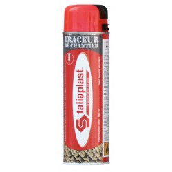 TRACEUR DE CHANTIER 500ML ROUGE FLUO