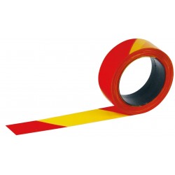RUBAN "RUBAPLAST" ROUGE JAUNE 100MX50MM