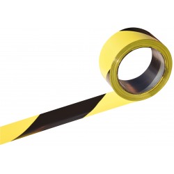 RUBAN "RUBAPLAST" NOIR JAUNE 100MX50MM