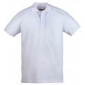 SAFARI Polo blanc, 100% coton, 220g/m²