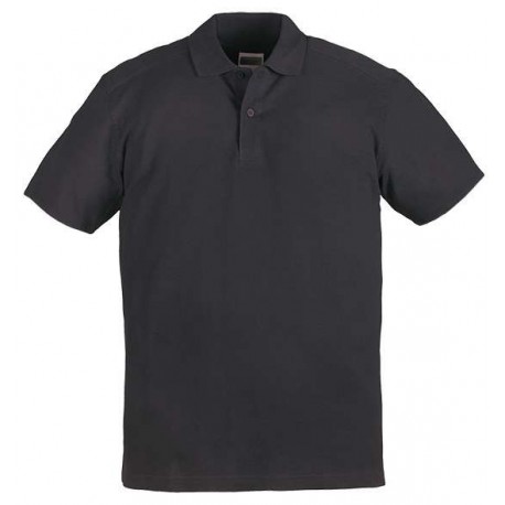 SAFARI Polo noir, 100% coton, 220g/m²