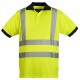 YARD Polo manches courtes hi-viz bande baudrier, poly. piqué, 140g/m², jaune