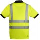 YARD Polo manches courtes hi-viz bande baudrier, poly. piqué, 140g/m², jaune