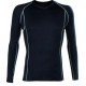 BODYWARMER T-shirt manches lgues 95%soja/5% Spdex, noir, 200g/m²