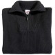 MIRAM Pull camionneur noir, 70 % acryl., 30 % laine, 540g/m²