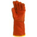 TT CROÛTE VACH. Gants rouges doublés molleton, m.15 cm