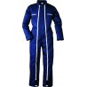 2 ZIPS Combinaison polycoton, bleu foncé, 245 g/m²