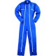 2 ZIPS Combinaison polycoton, bleu, 245 g/m²