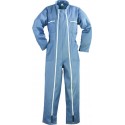 2 ZIPS Combinaison polycoton, gris, 245 g/m²