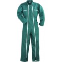 2 ZIPS Combinaison polycoton, vert, 245 g/m²