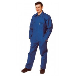 FACTORY XTRA Combin. confort, 100 % coton, bleu, 320g/m²