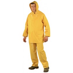 Ensemble de pluie PVC, jaune