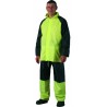 Ensemble de pluie souple polyamide enduit PVC, jaune/noir