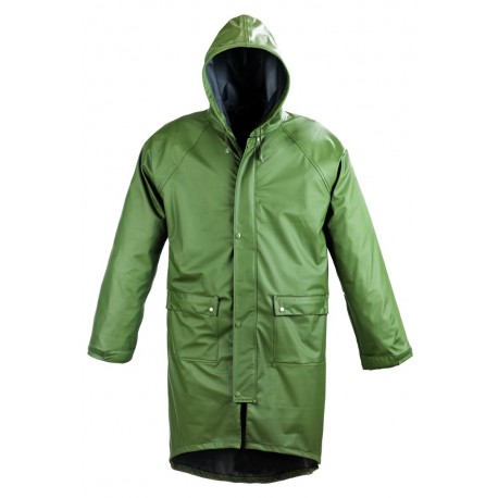 Manteau de pluie PU, vert