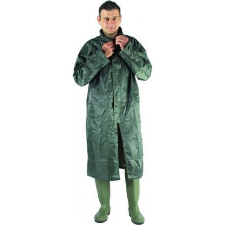 Manteau de pluie PVC souple vert
