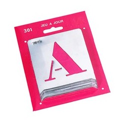 Alphabet forme capitale alu 50 mm