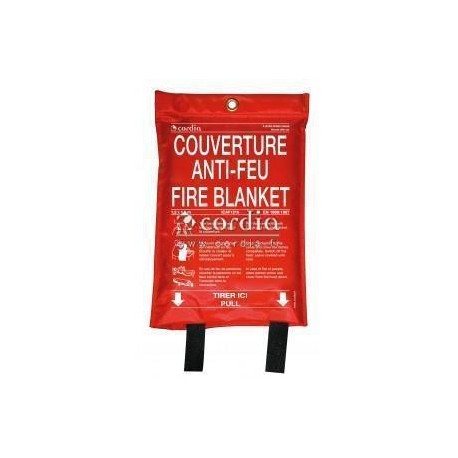 COUVERTURE ANTI-FEU 1,2M X 1,8M - BOITIER PP